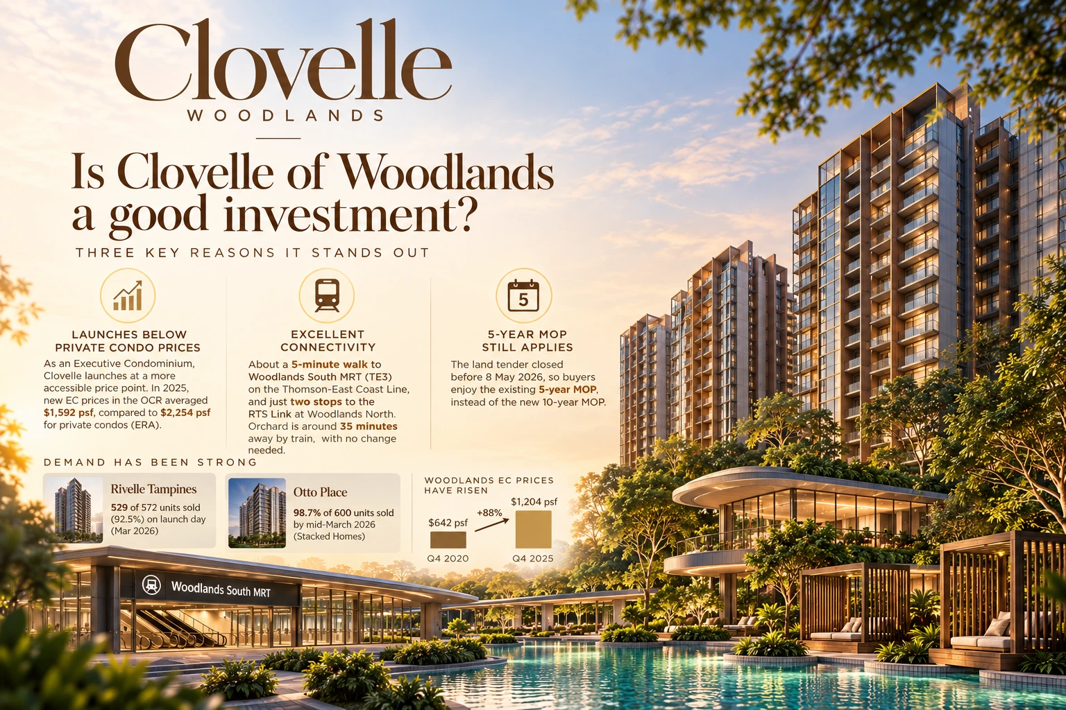 Clovelle of Woodlands — investment considerations summary for the Woodlands Drive 17 Executive Condominium
