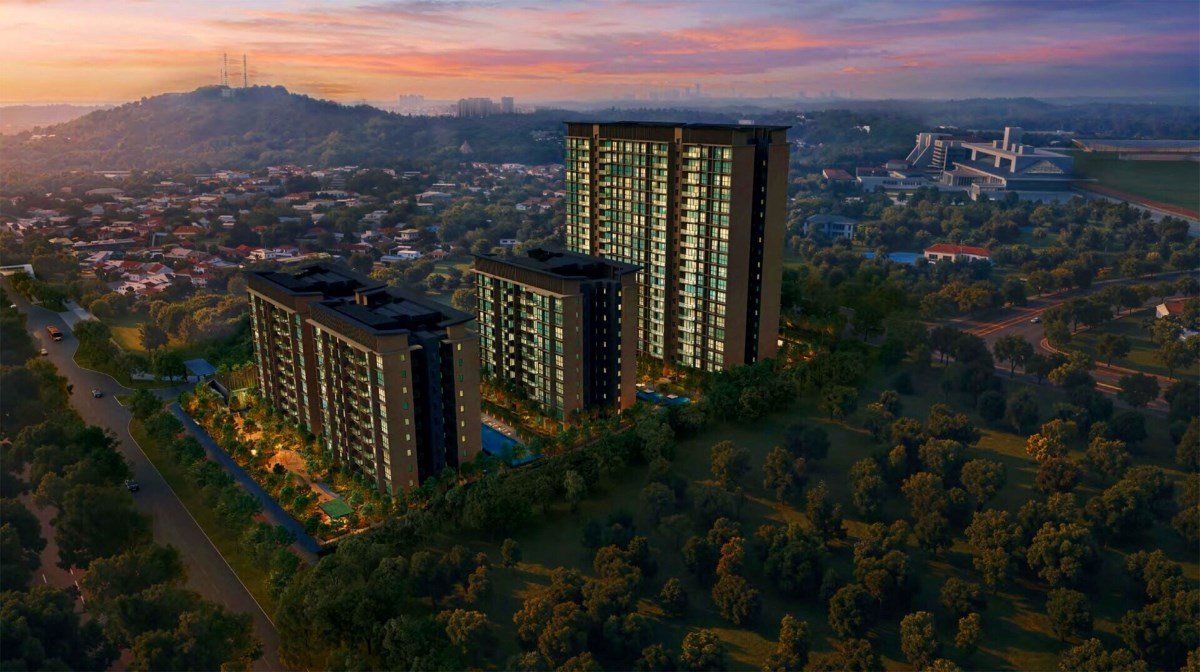 Dunearn House towers at dusk