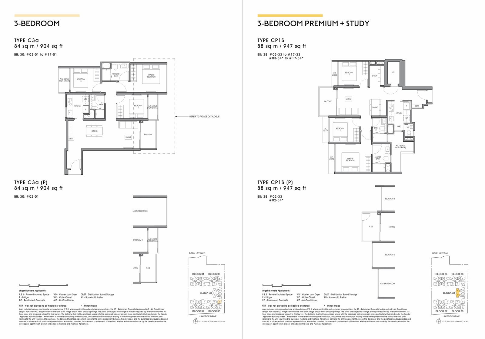 Lucerne Grand brochure floor plan sheet