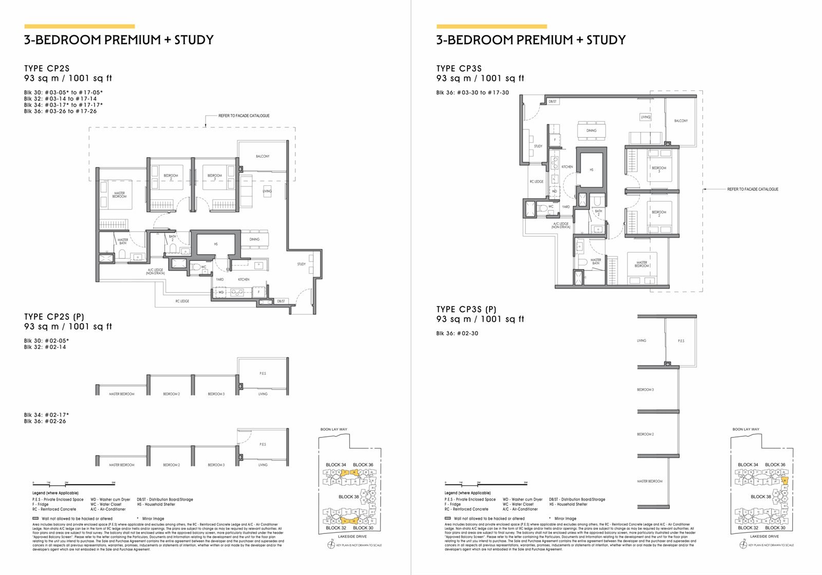 Lucerne Grand brochure floor plan sheet