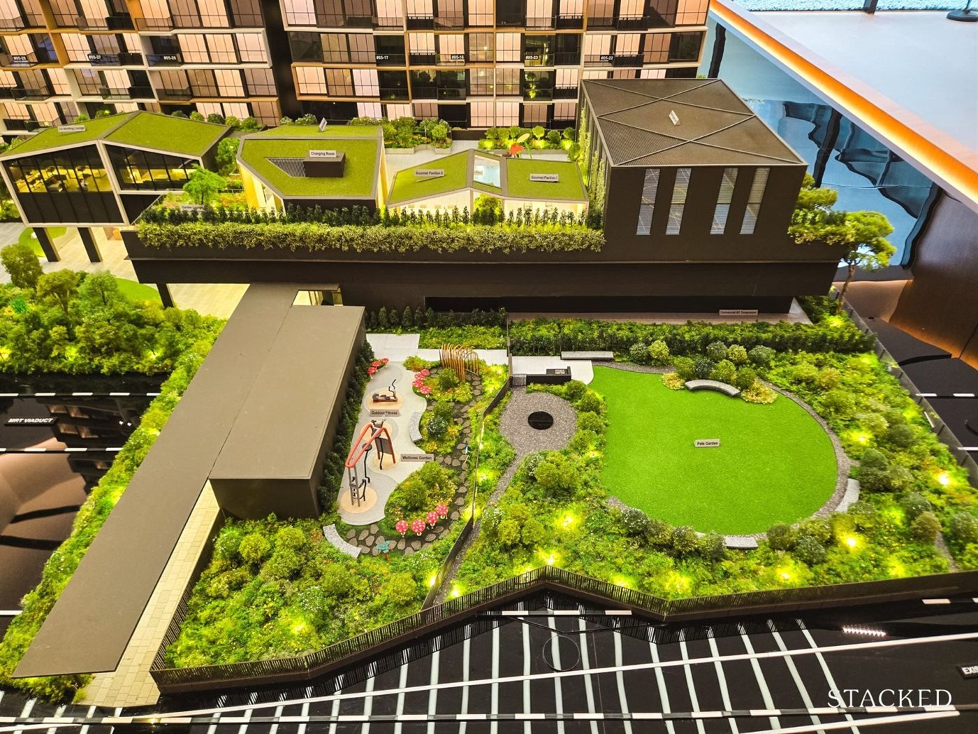 Render of the Lucerne Grand residential towers