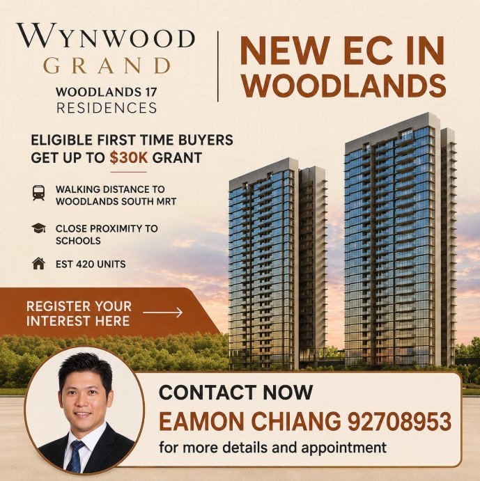 Wynwood Grand EC at Woodlands Drive 17 — new Executive Condominium launch poster